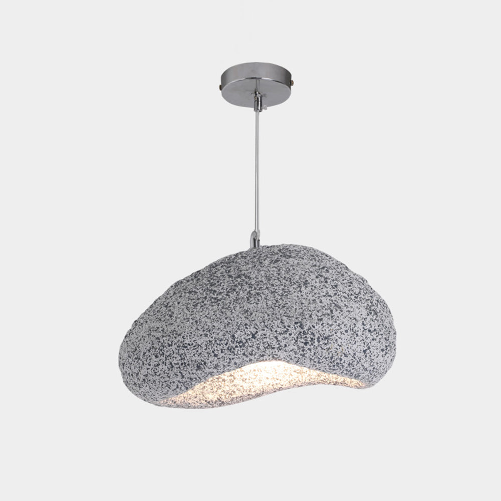 Avi wabi-sabi hengilampi úr plastefni í brauðformi, 2 litir