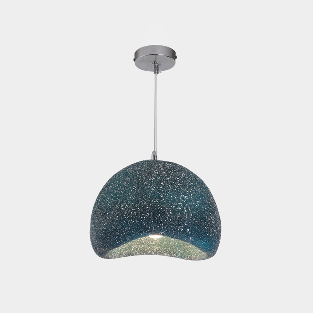 Avi wabi-sabi hengilampi úr plastefni í brauðformi, 2 litir