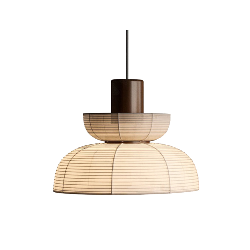 Muto retro-pendellampe i stof og metal, 2 stilarter