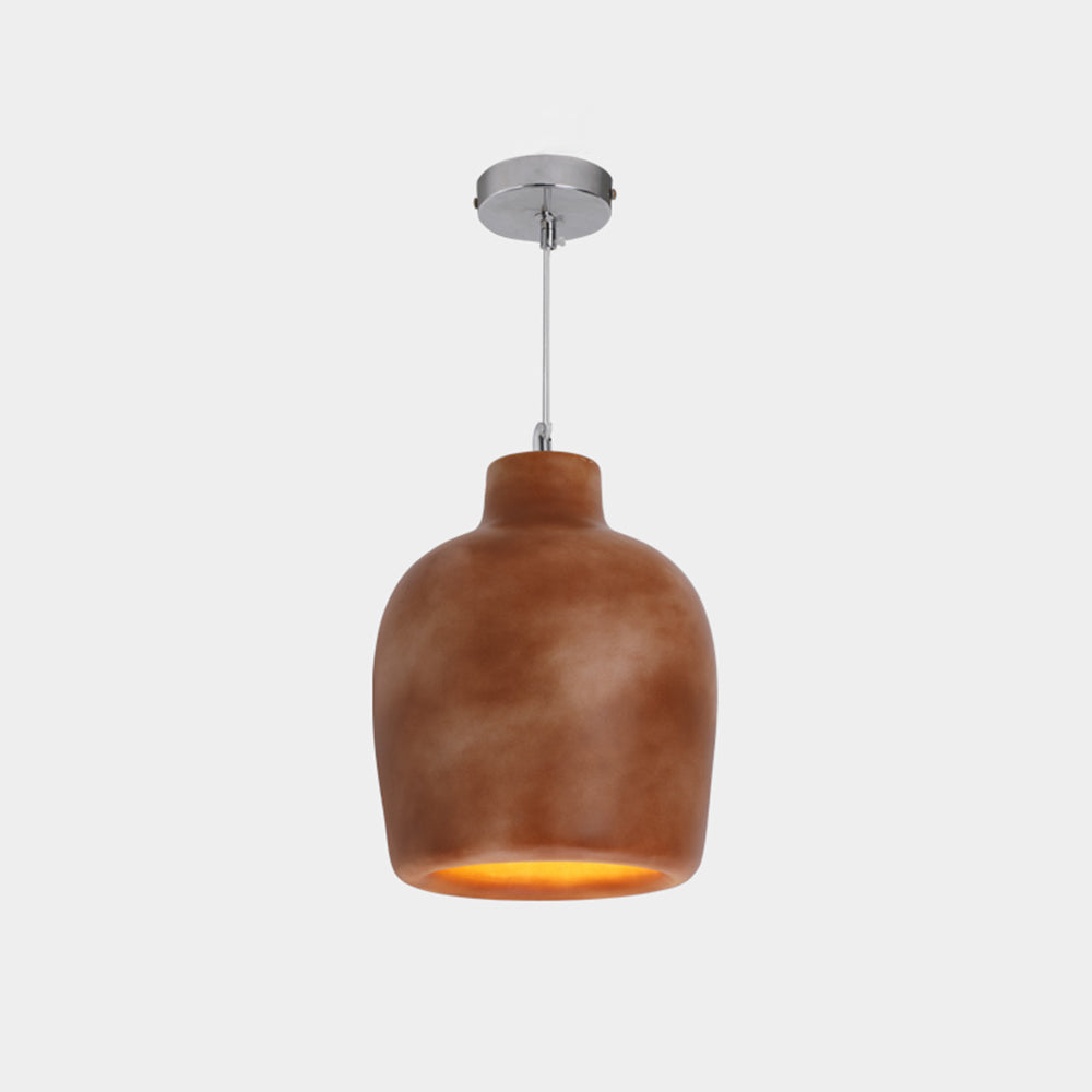 Avi Wabi Sabi Jar Shaped Resin Pendant Light, 4 Color