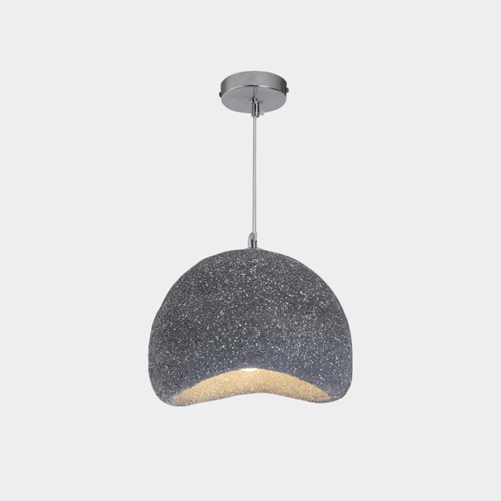 Avi wabi-sabi hengilampi úr plastefni í brauðformi, 2 litir