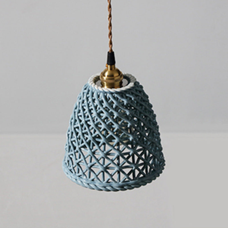 Valentina Modern LED Pendant Light Metal Blue White Bedroom/Kitchen