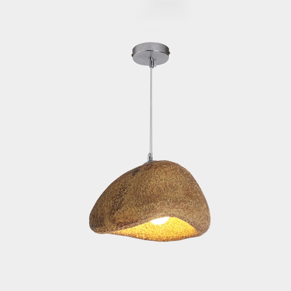 Avi wabi-sabi pendellampe i brødform af harpiks, harpiks, 4 farver