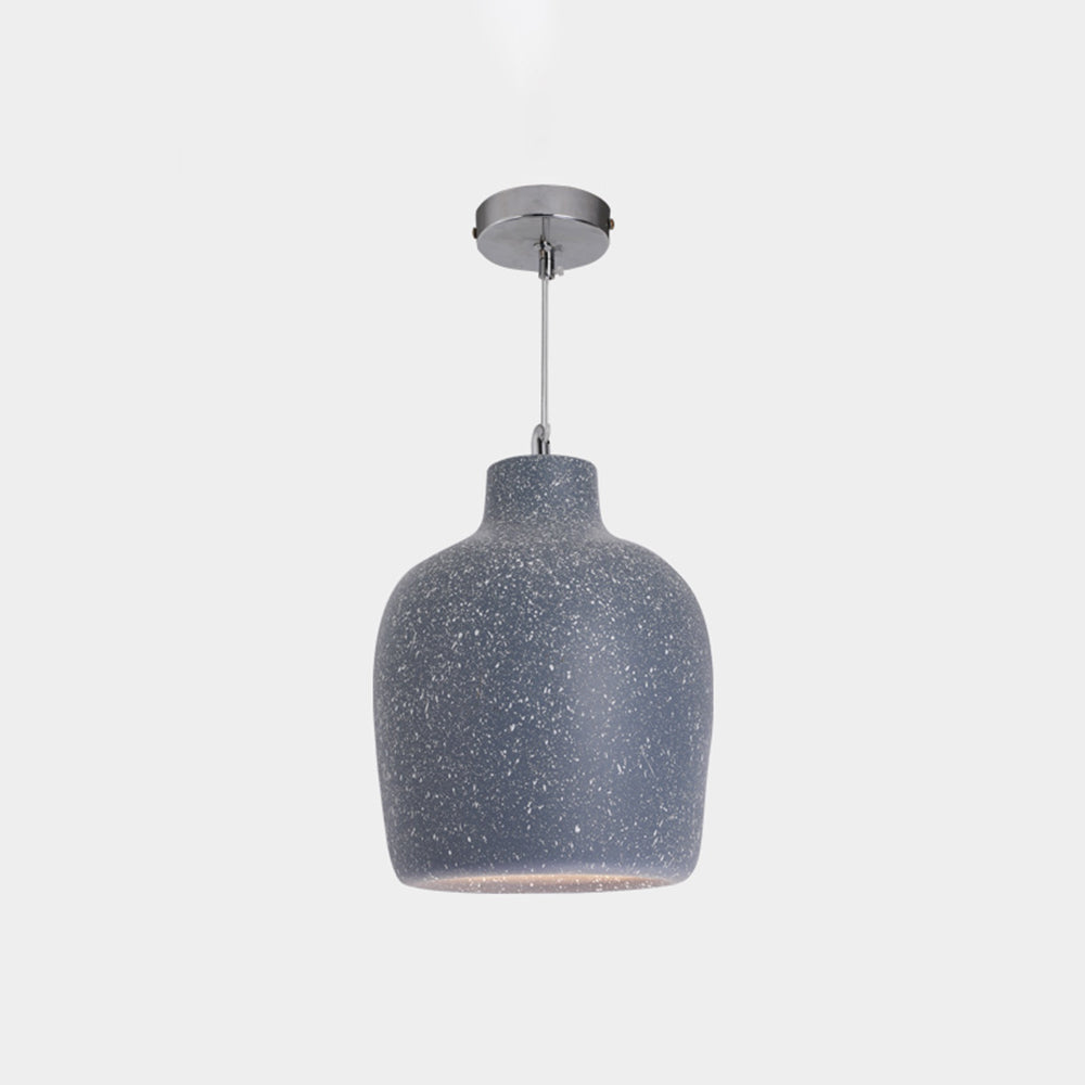 Avi Wabi Sabi Jar Shaped Resin Pendant Light, 4 Color