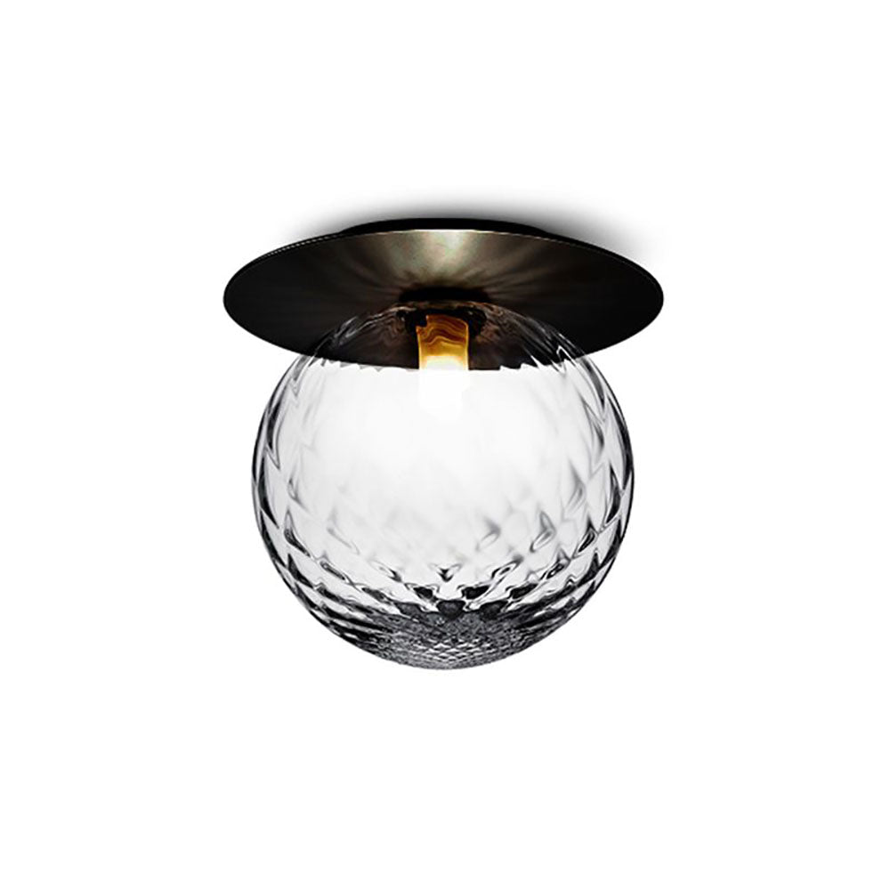 Candeeiro de parede Arvion elegante, esfera de vidro