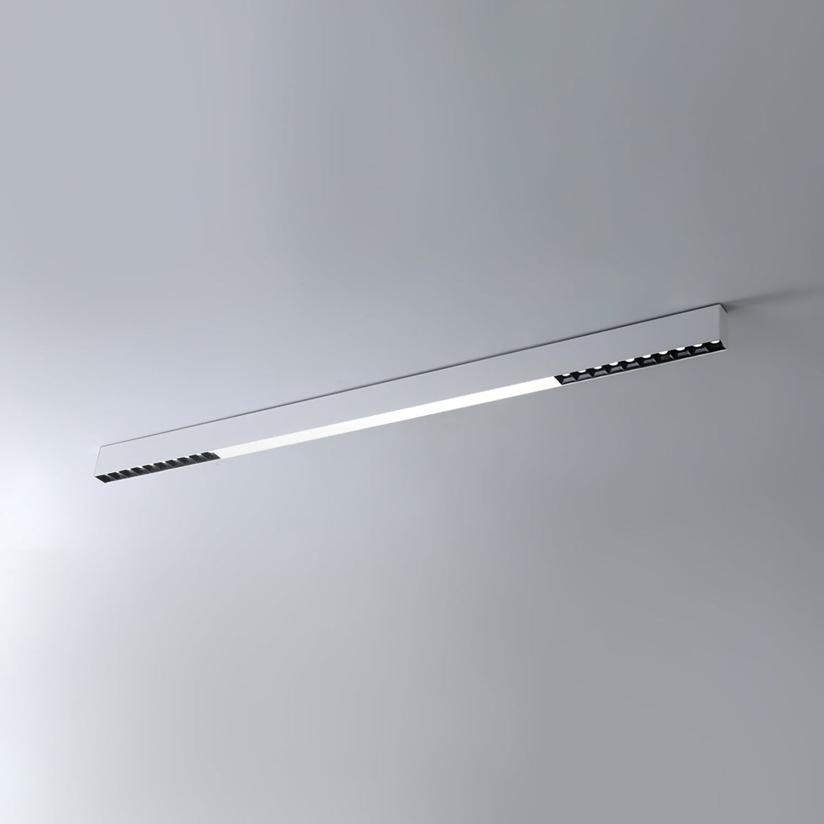 Line modern svävande lampa i aluminium