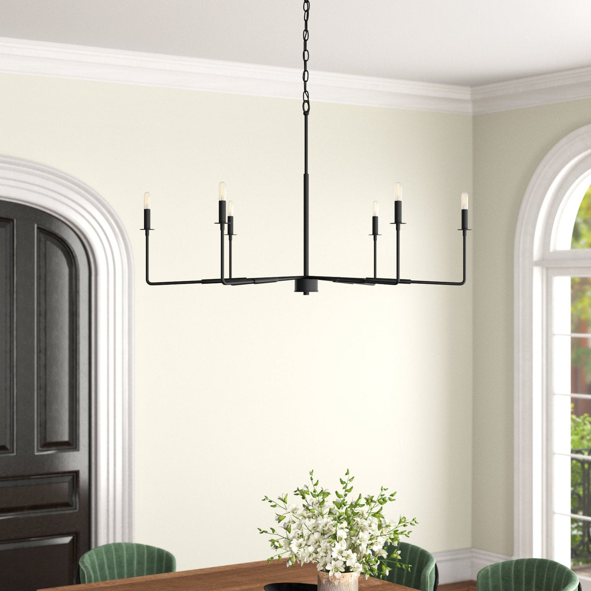 Candelabro minimalista moderno de estilo industrial em metal Blikuvyi