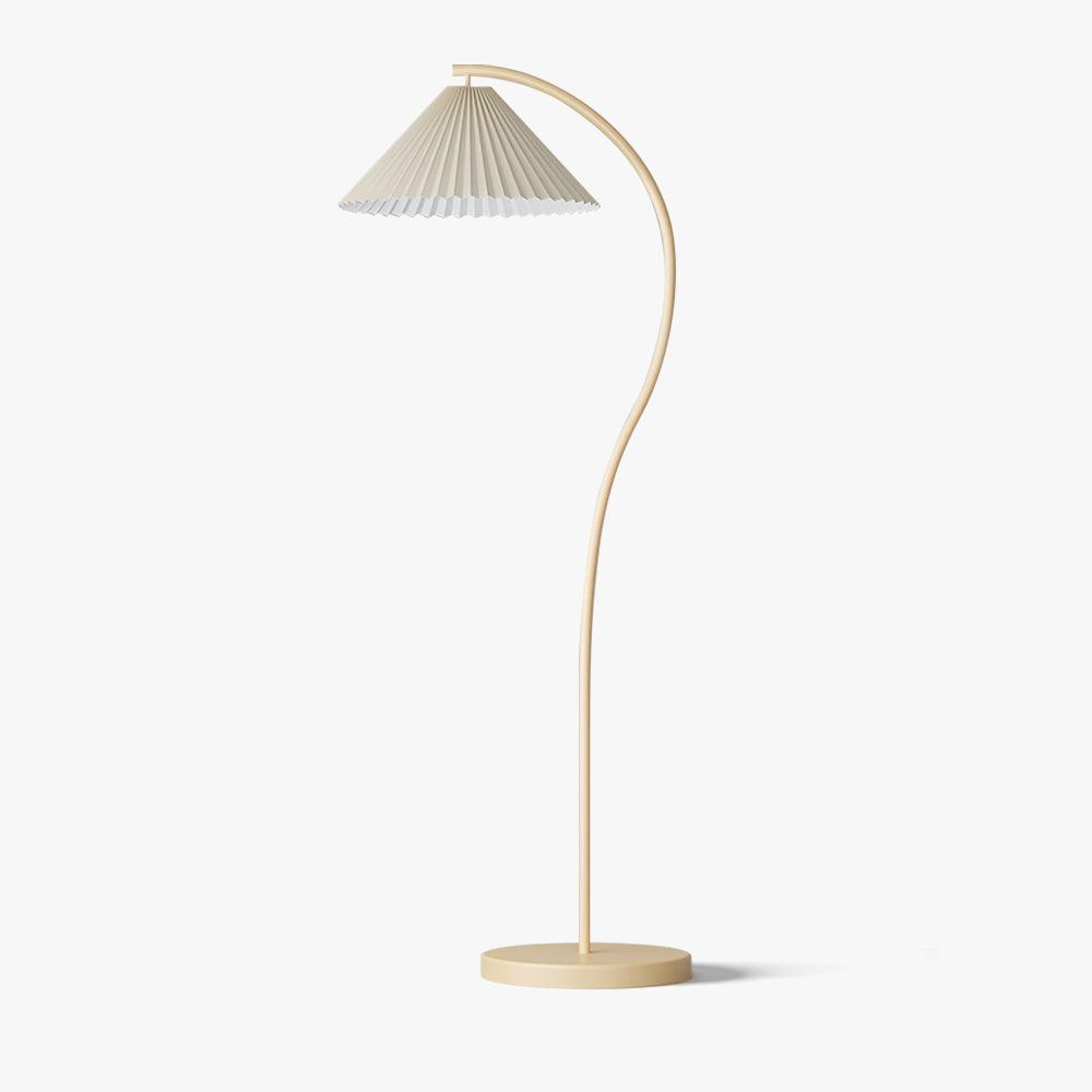 Mytalils modern böjda golvlampa i tyg