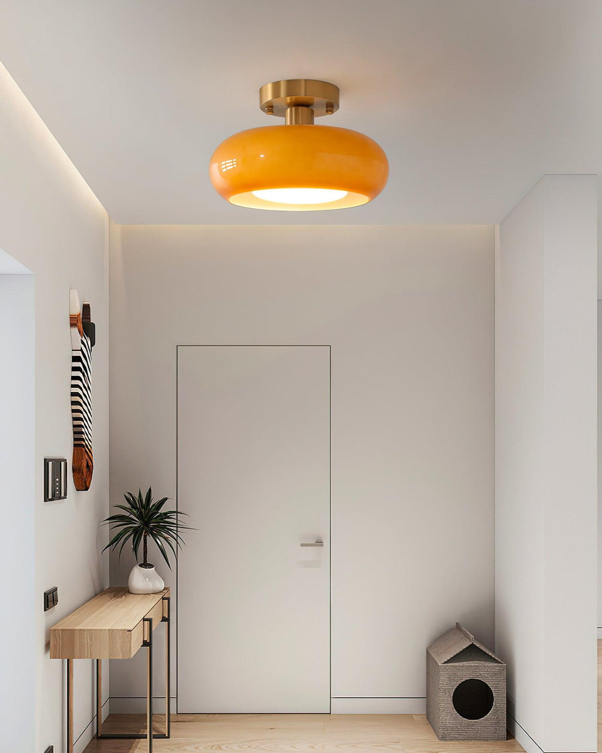Liorelella-loftslampe i glas
