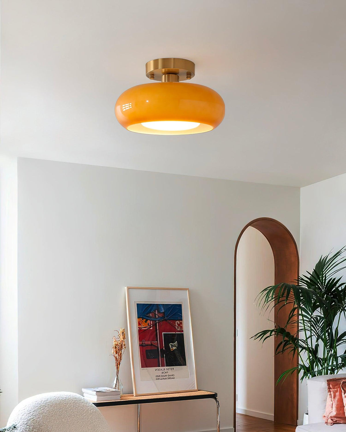 Liorelella-loftslampe i glas