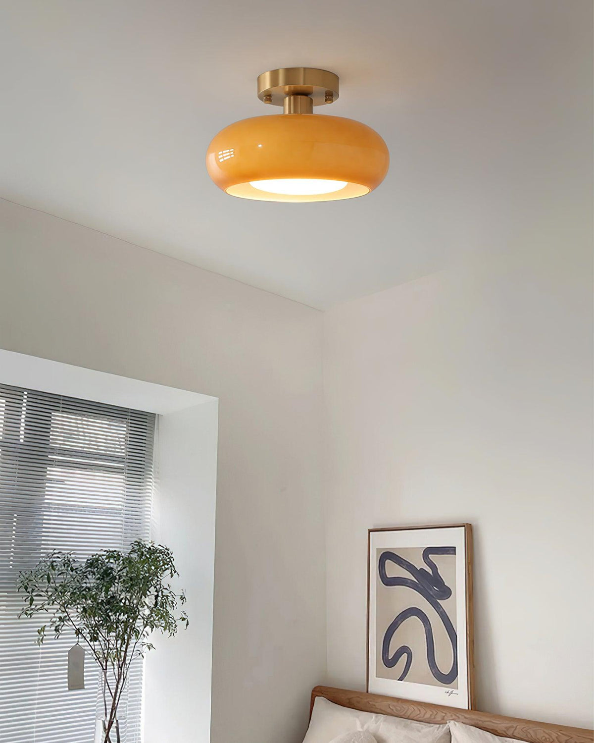 Liorelella-loftslampe i glas
