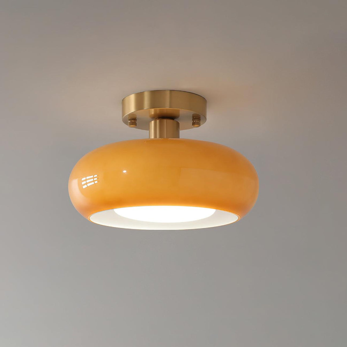 Liorelella-loftslampe i glas