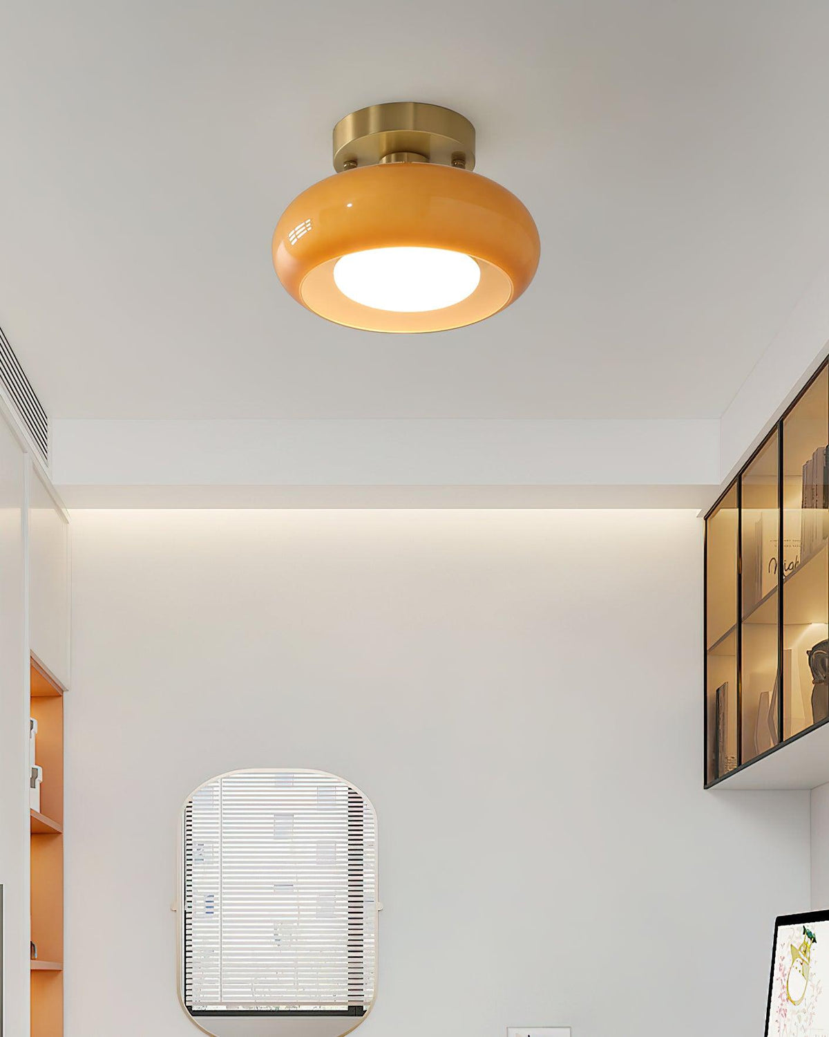 Liorelella-loftslampe i glas