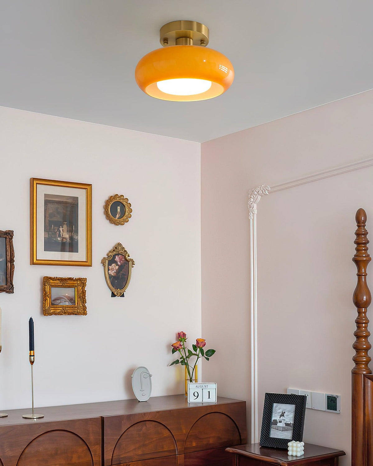 Liorelella-loftslampe i glas