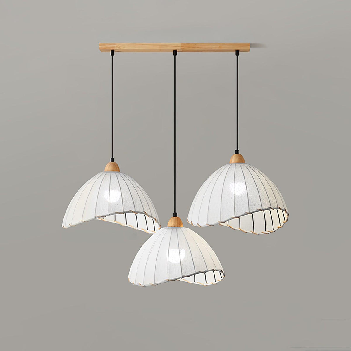 Shell minimalistisk pendellampa i trä