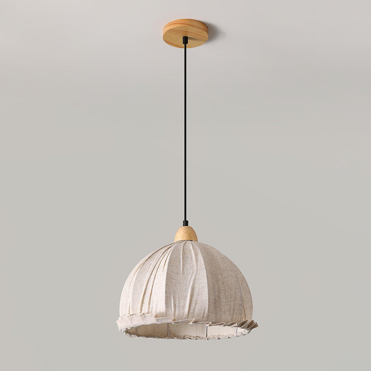 Shell minimalistisk pendellampa i trä