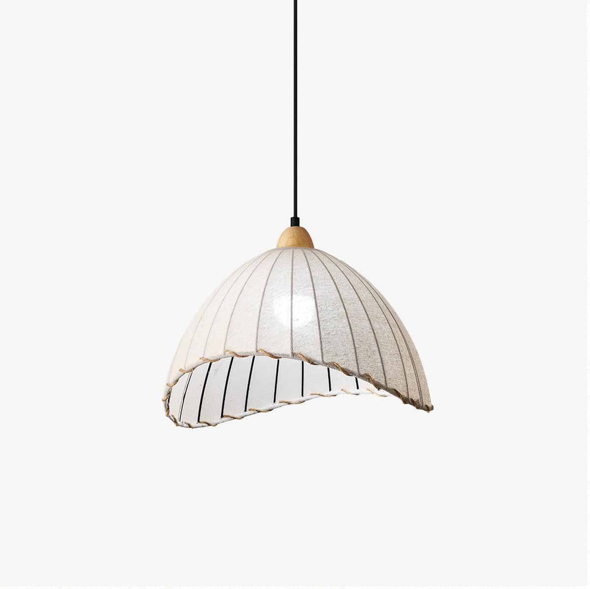 Shell minimalistisk pendellampa i trä