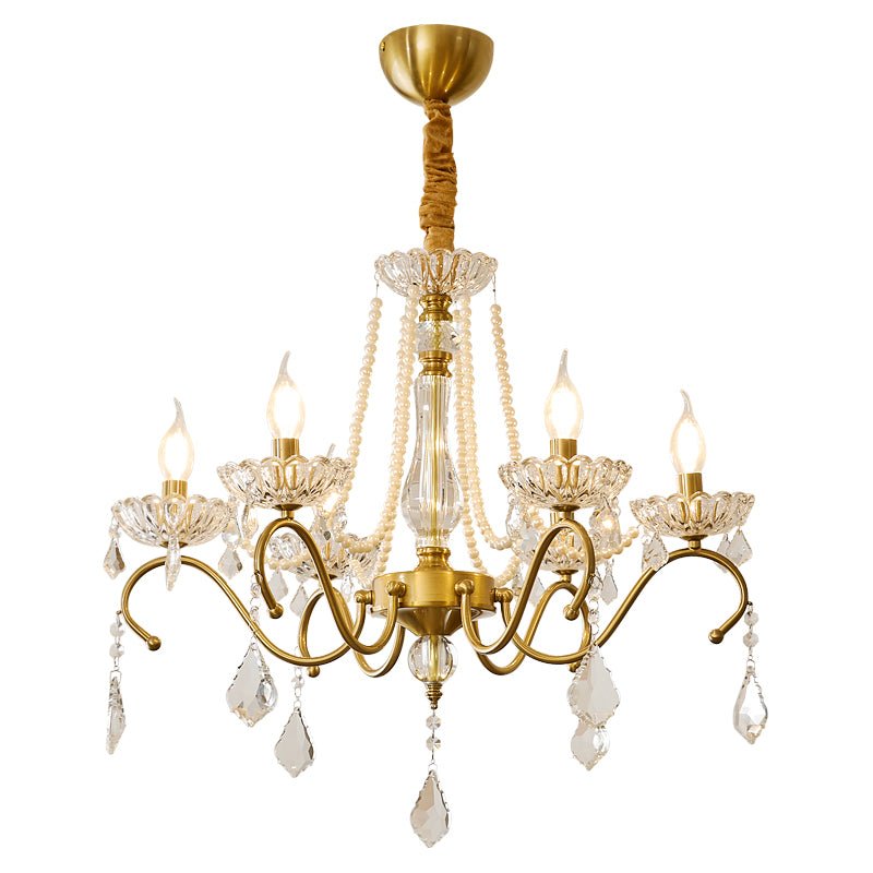 Candelabro Vavenus pós-moderno de luxo em cristal artístico