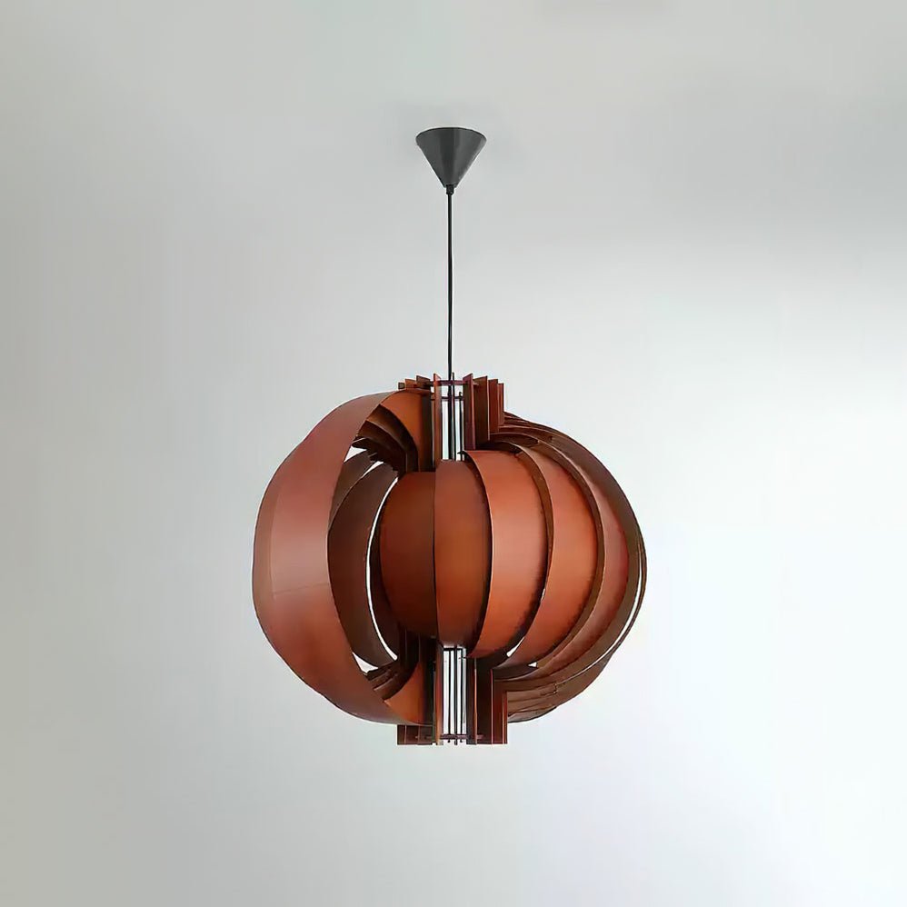 Candeeiro suspenso de madeira com aro elegante premium Ivraeus