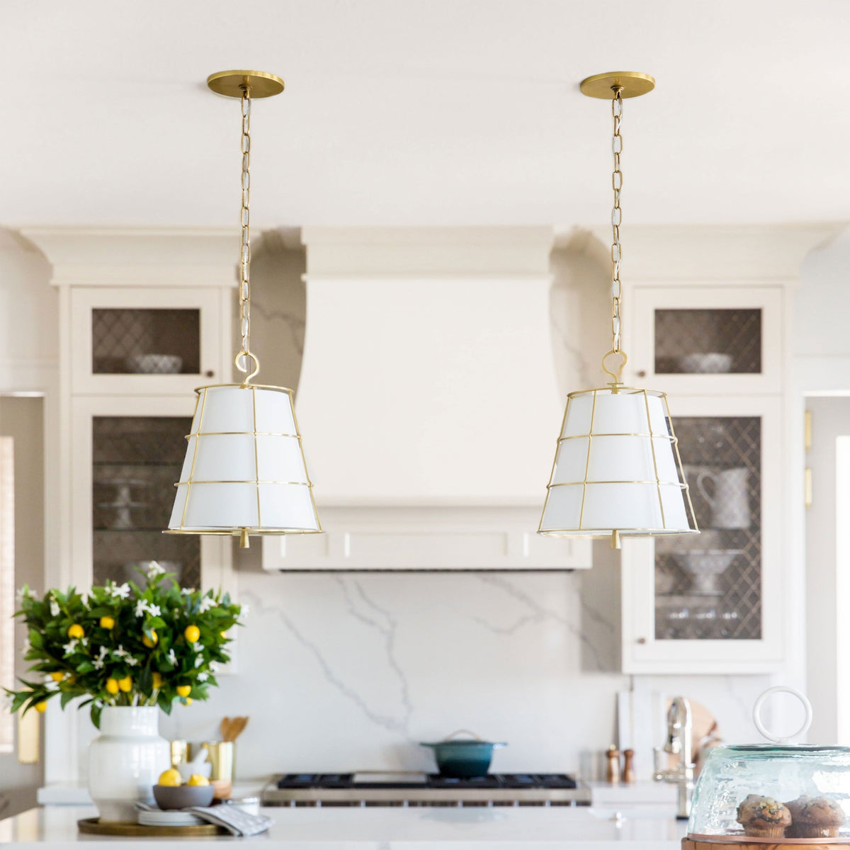 Savona moderne pendellampe i messing