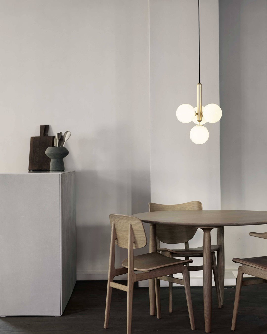 Azorila moderne minimalistisk hængelampe i messing og glas