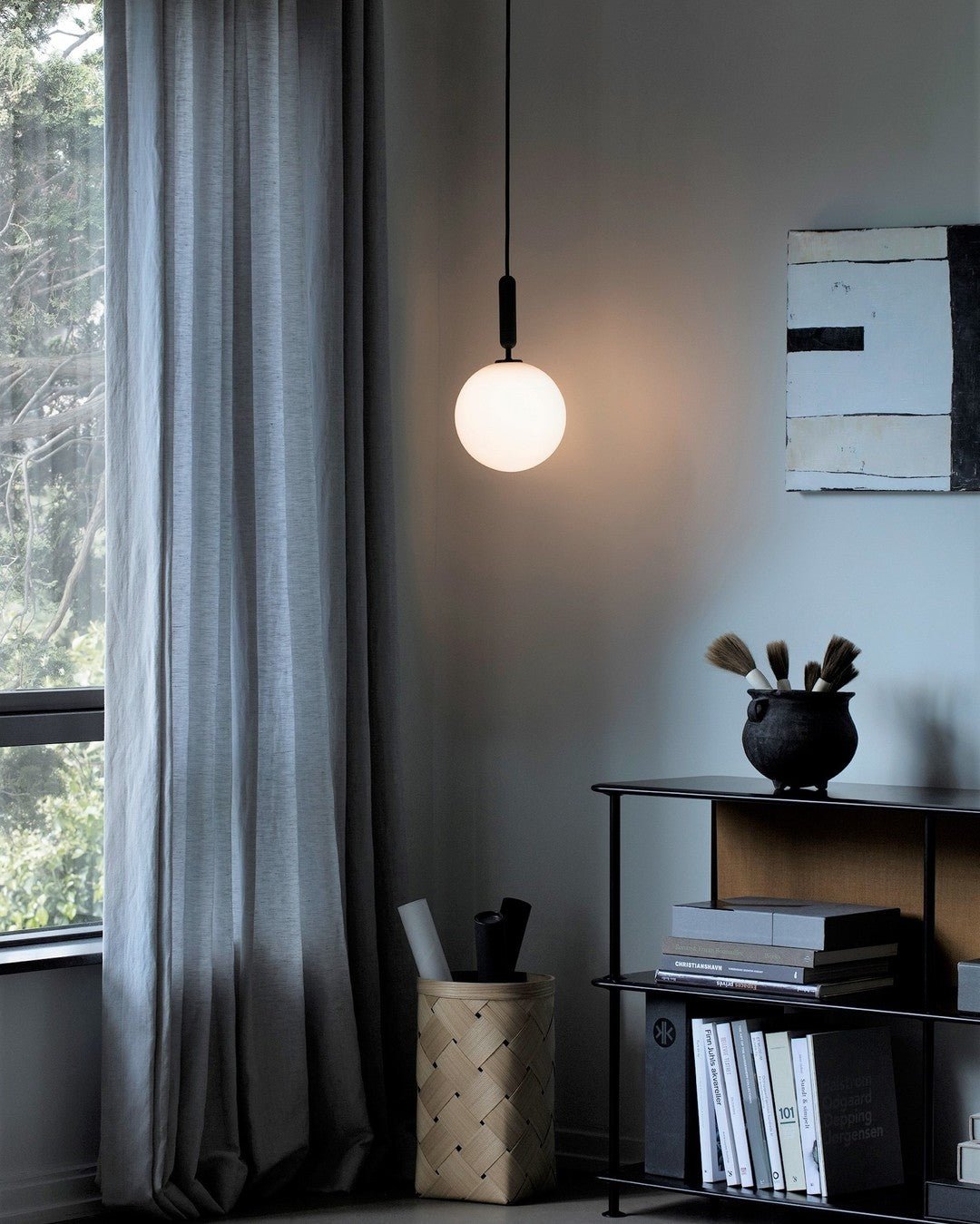 Azorila moderne minimalistisk hængelampe i messing og glas