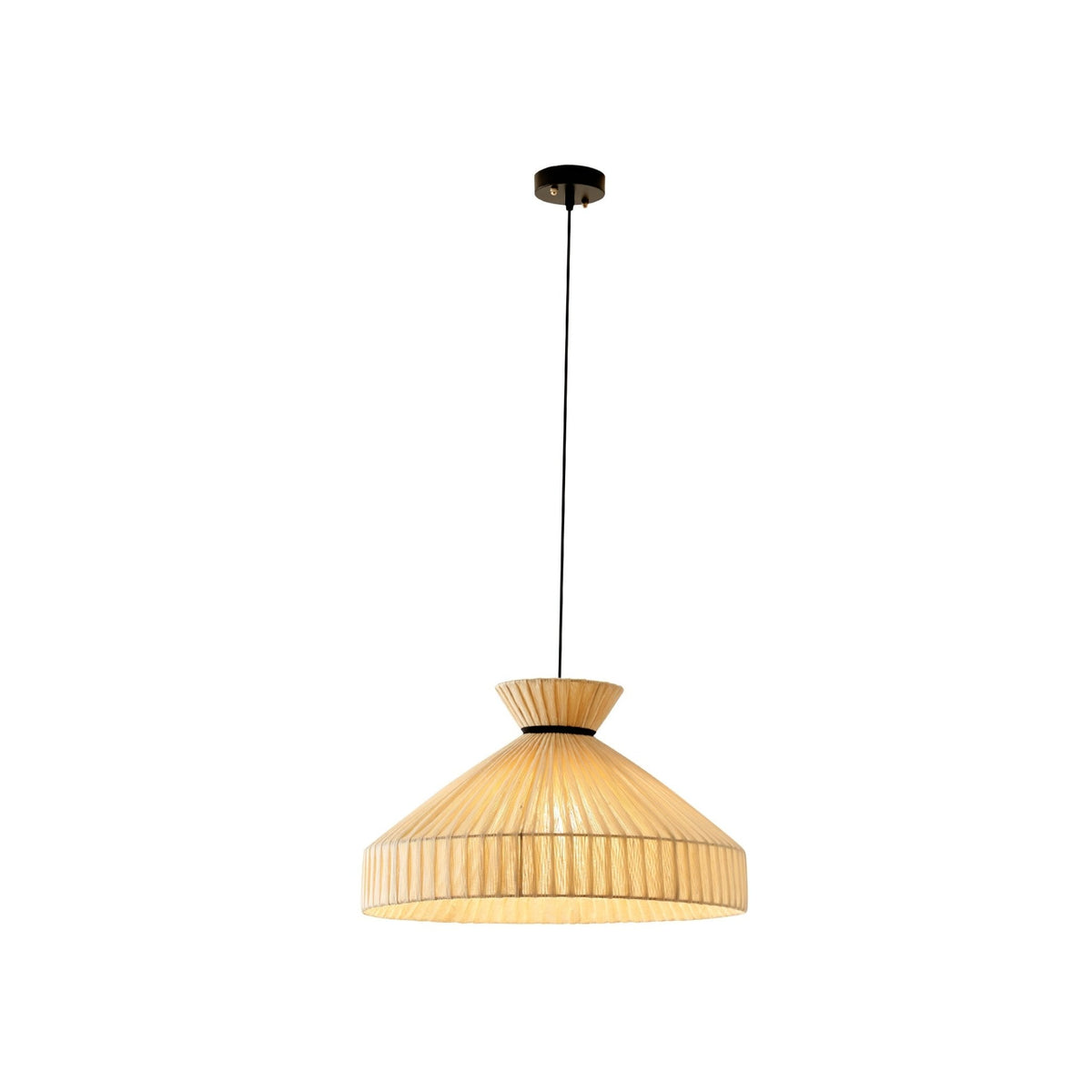 Cusoren elegant tidvattenmönstrad pendellampa i tyg