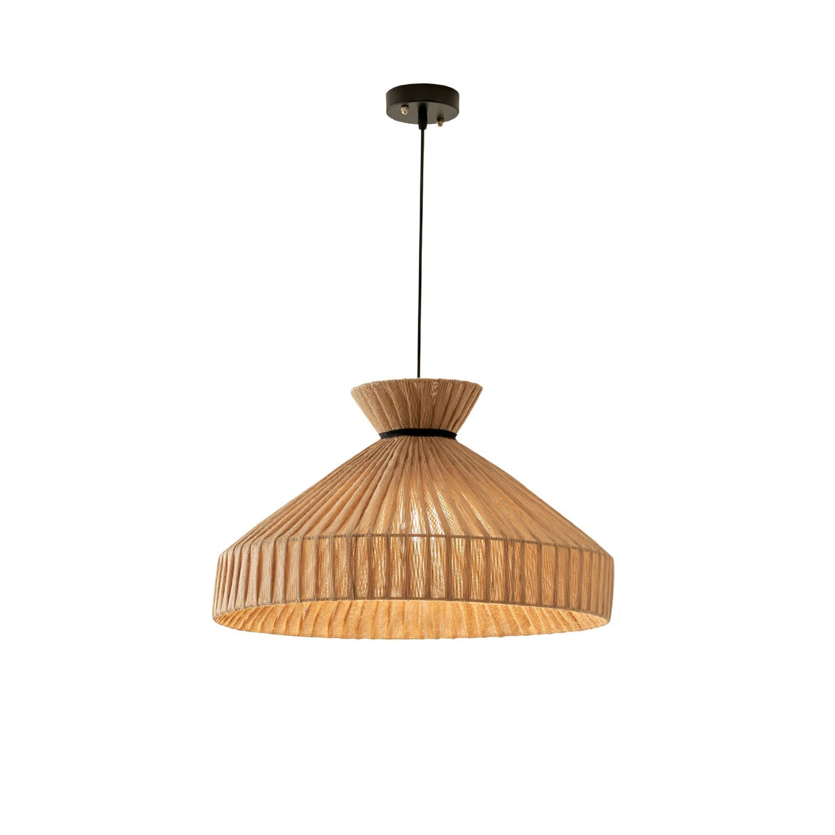 Cusoren elegant tidvattenmönstrad pendellampa i tyg