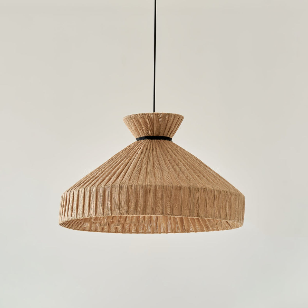 Cusoren elegant tidvattenmönstrad pendellampa i tyg
