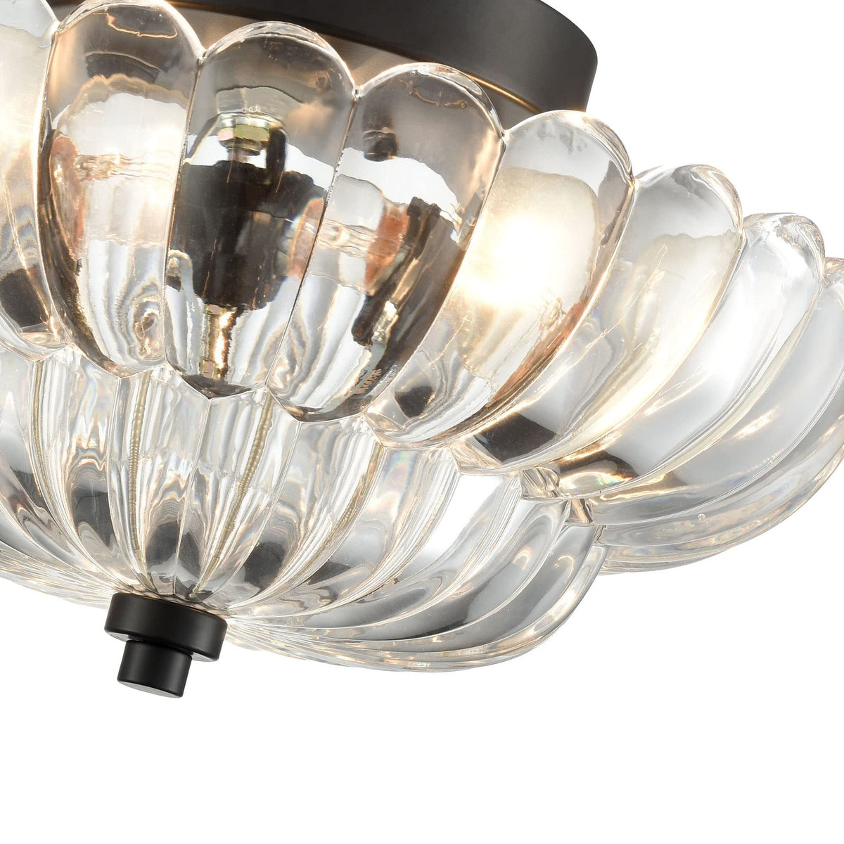 Arisha moderne paraplyformet loftslampe i glas