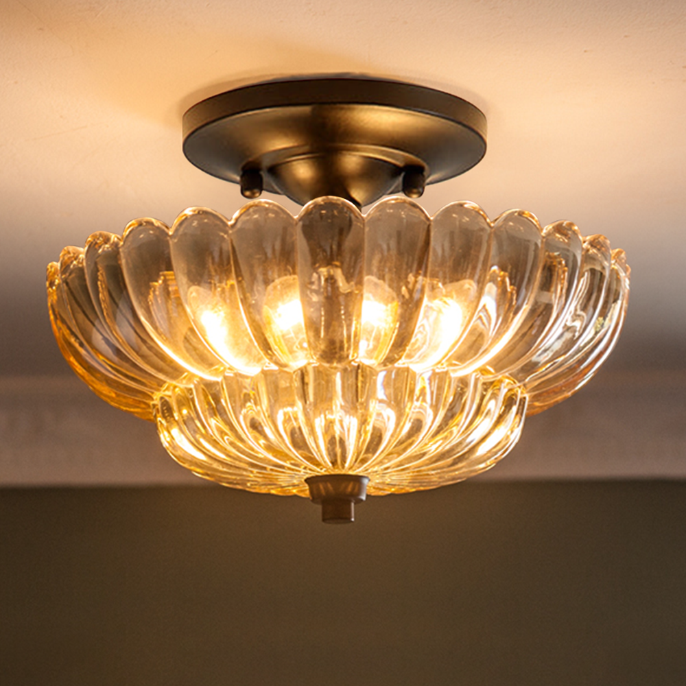 Arisha moderne paraplyformet loftslampe i glas