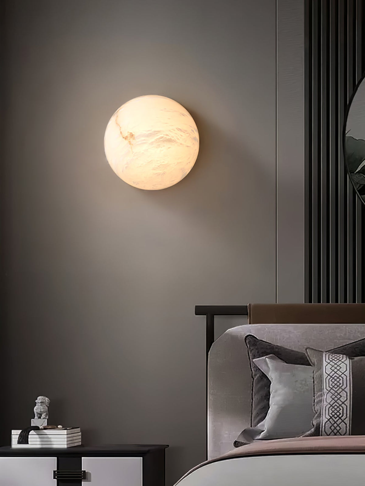 Elthen minimalistisk taklampa i alabaster