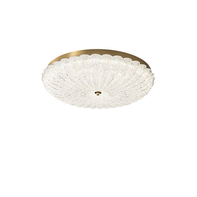Celeria førsteklasses nordisk kunstloftlampe i messing og glas