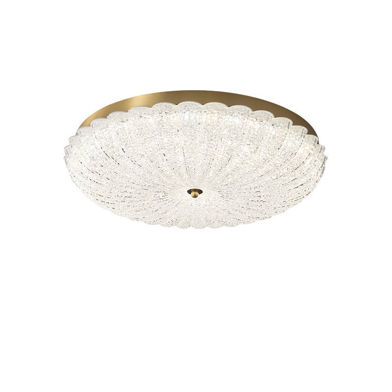 Celeria førsteklasses nordisk kunstloftlampe i messing og glas