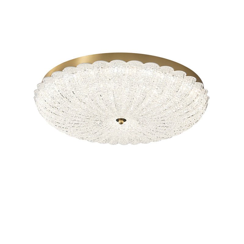 Celeria førsteklasses nordisk kunstloftlampe i messing og glas