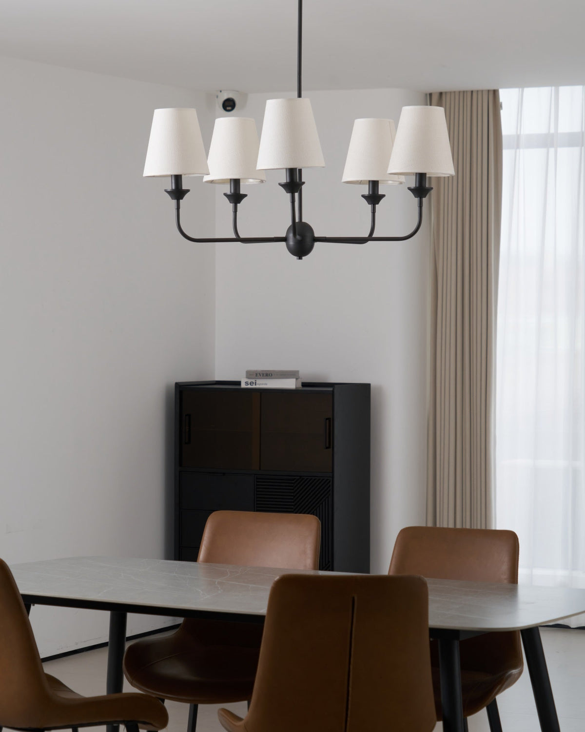 Candeeiro suspenso Zesorel vintage industrial em tecido