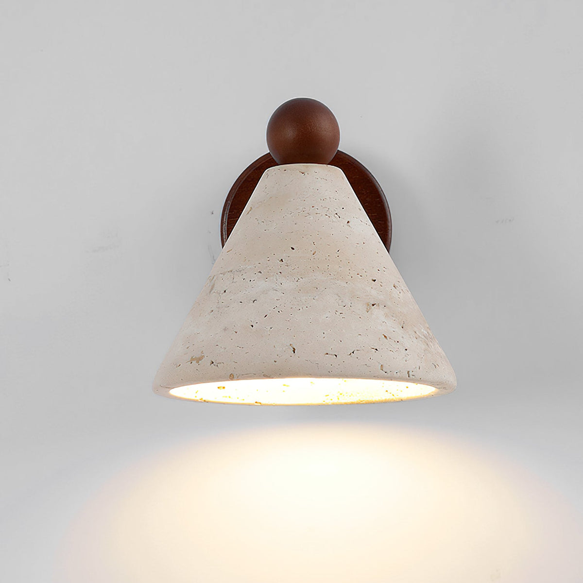 Basil Travertine  Wall Light