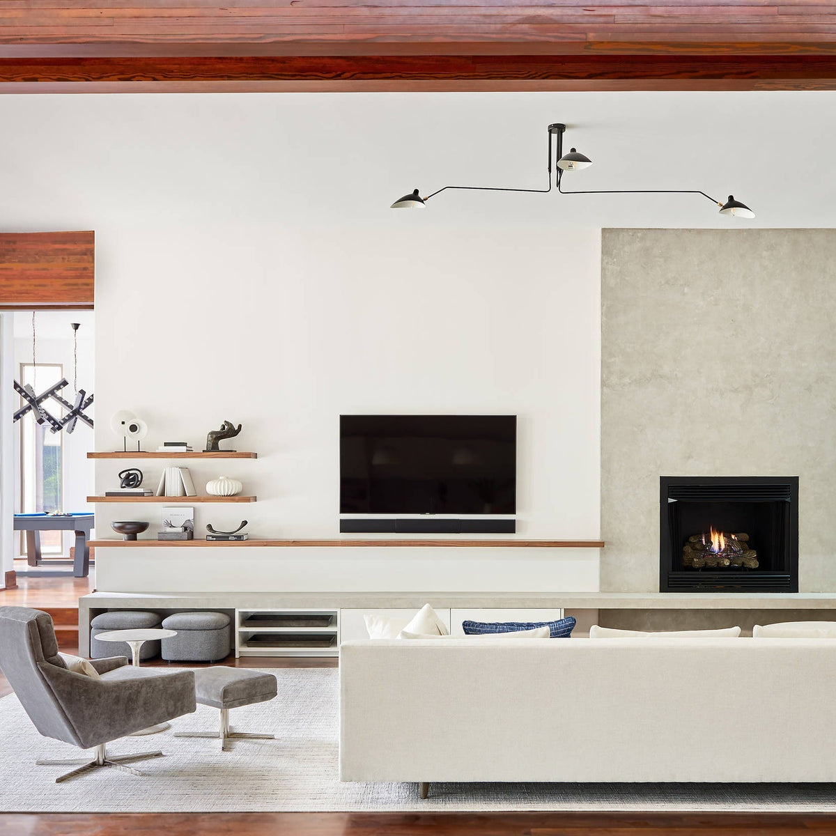 Renuelle Ceiling Light Three Arm Minimalist