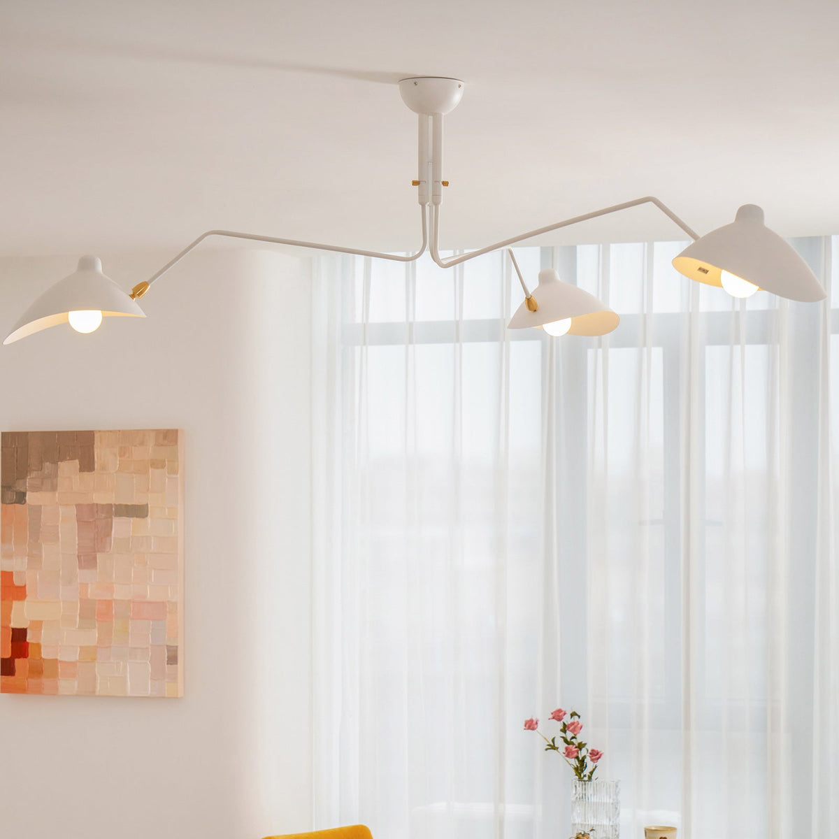 Renuelle Ceiling Light Three Arm Minimalist