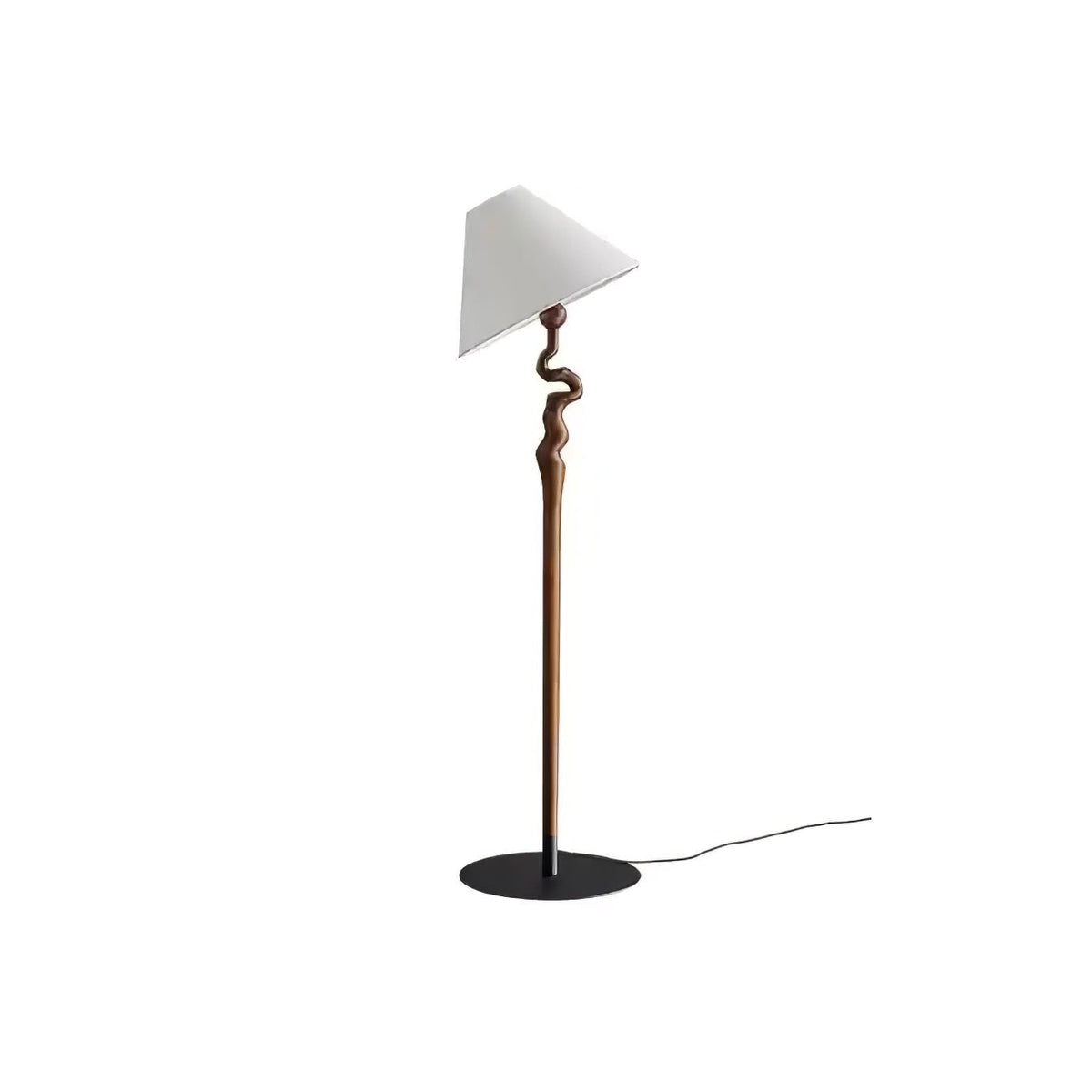 Avloril kunstnerisk gulvlampe i træ