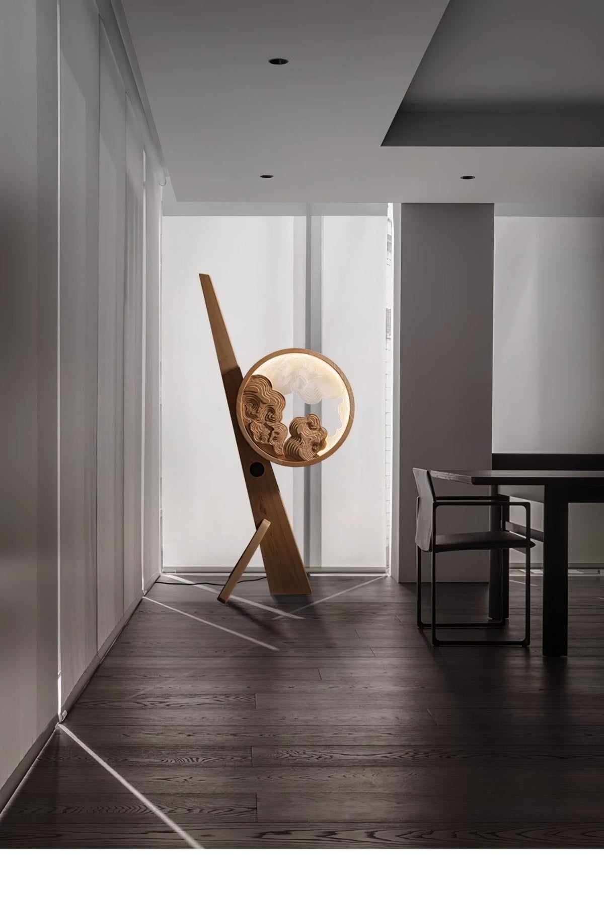 Cunoreth rustik bordlampe i træ