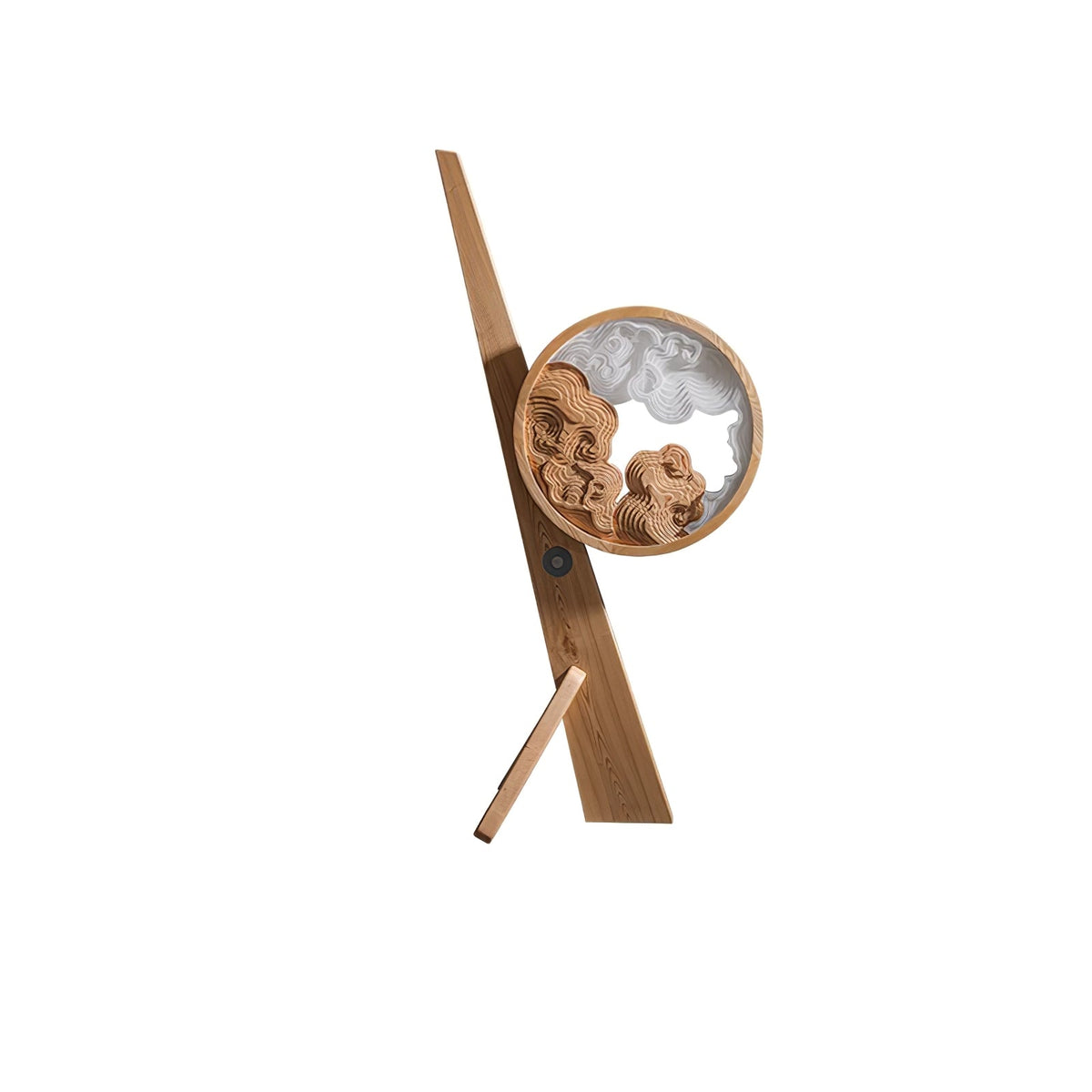 Cunoreth rustik bordlampe i træ