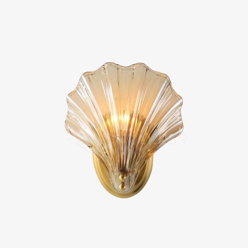Candeeiro de parede Neo Premium Elegance em latão e vidro