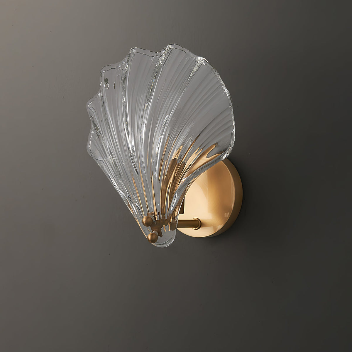 Candeeiro de parede Neo Premium Elegance em latão e vidro