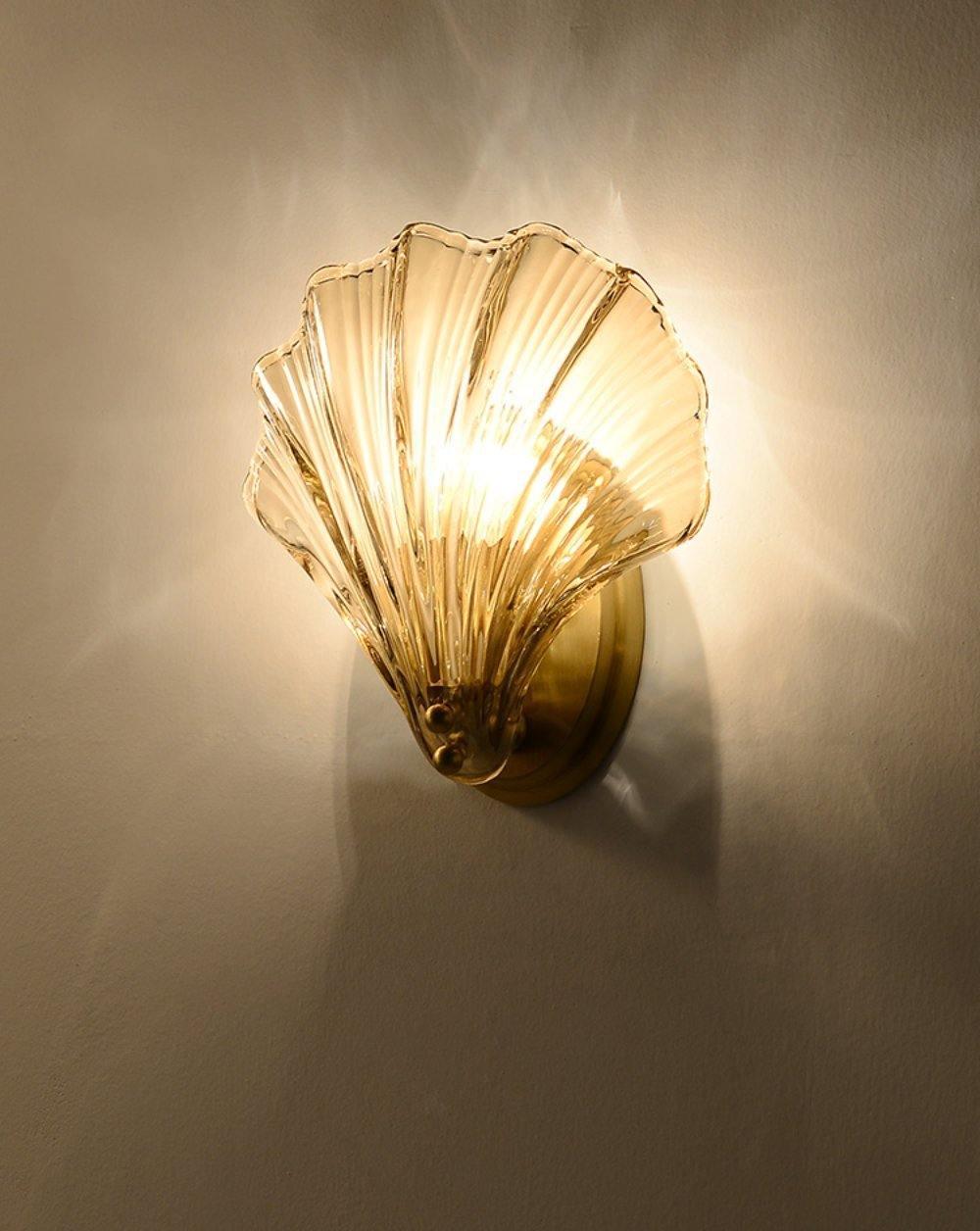 Candeeiro de parede Neo Premium Elegance em latão e vidro