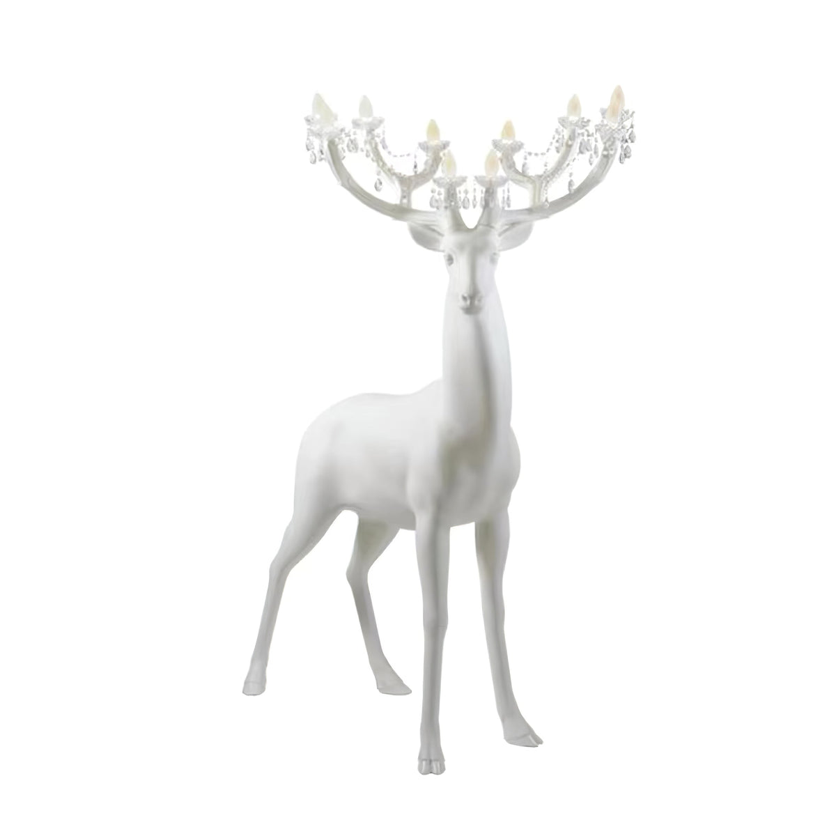 Veluaine-gulvlampe med hjortefigur, legende og kunstnerisk
