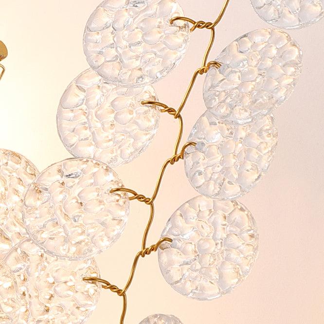 Aplique de parede Citalos pós-moderno de luxo em cristal