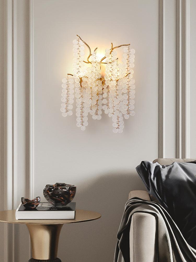 Aplique de parede Citalos pós-moderno de luxo em cristal