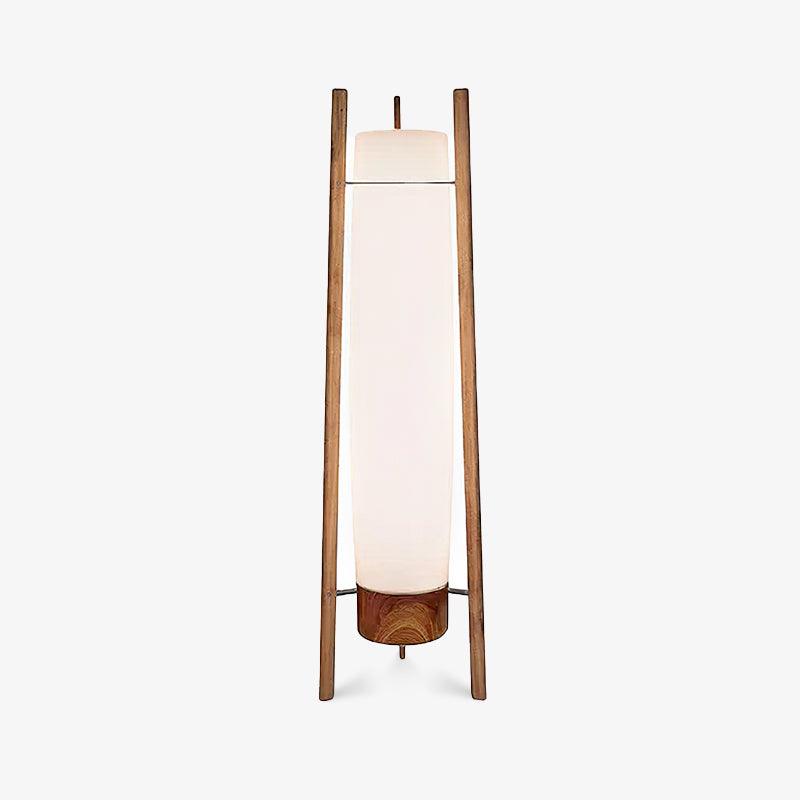 Zezoraril wabi-sabi-gulvlampe i træ