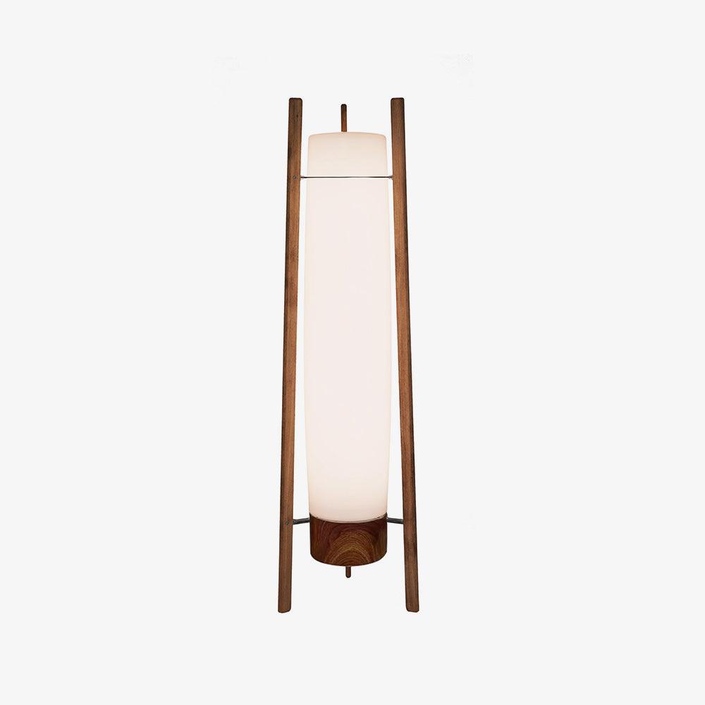 Zezoraril wabi-sabi-gulvlampe i træ